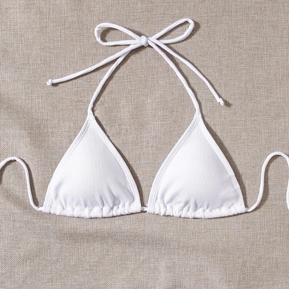 White bikini top